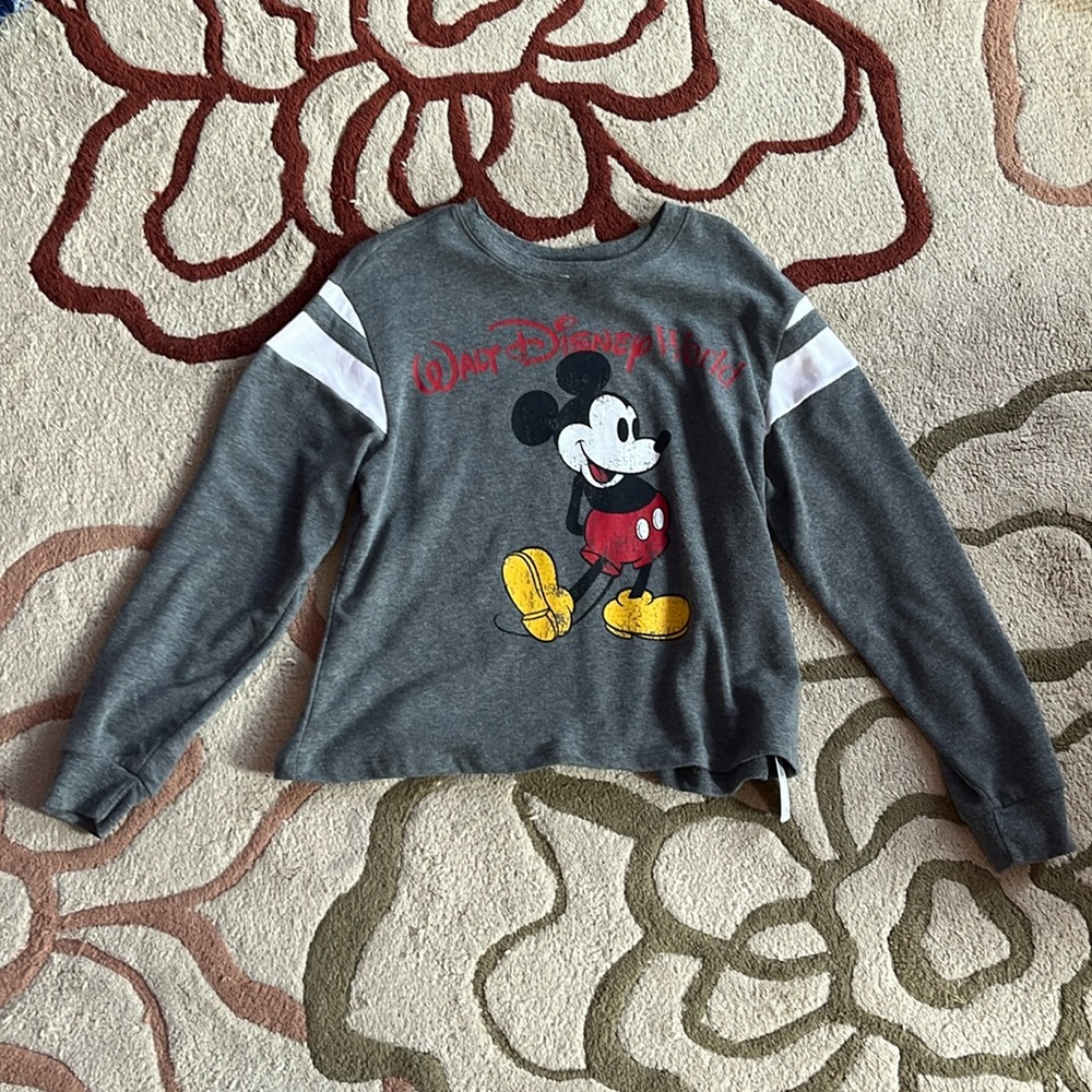 walt disney world gray crewneck